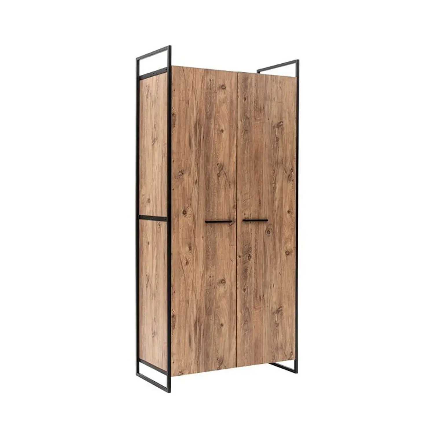 Kalune Design Šatní uzavřená skříň Dynamic 104 cm borovice Atlantic/černá