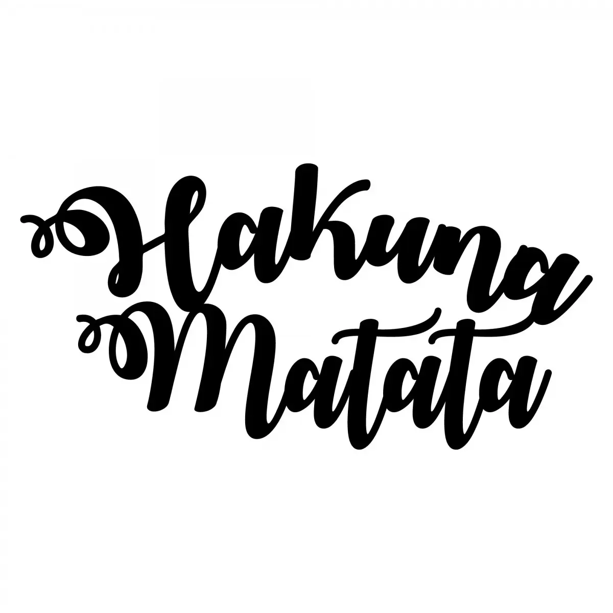 Dekorativní kovový doplněk na zeď Hakuna Matata