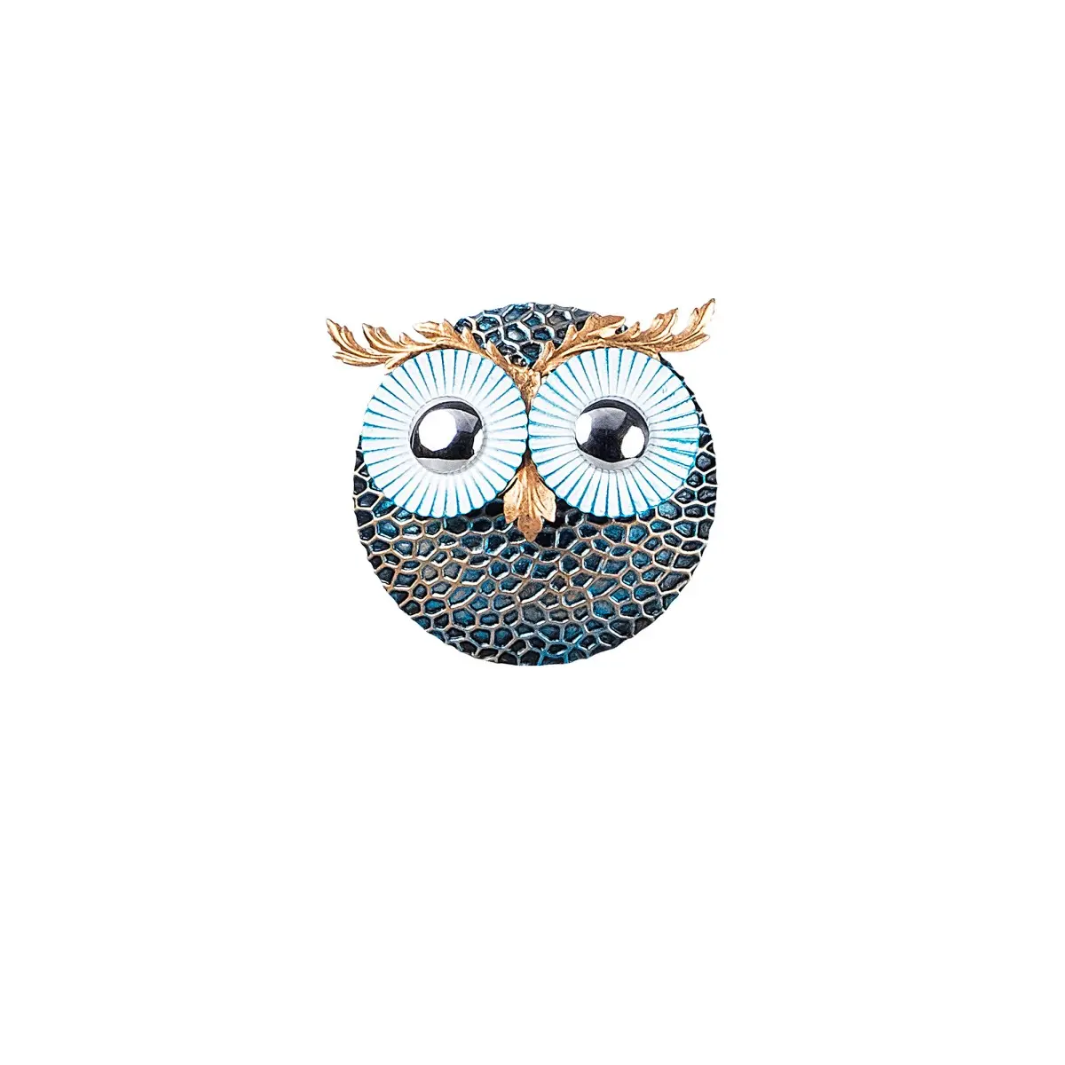 Dekorativní kovový doplněk na zeď Owl 3 - Silver