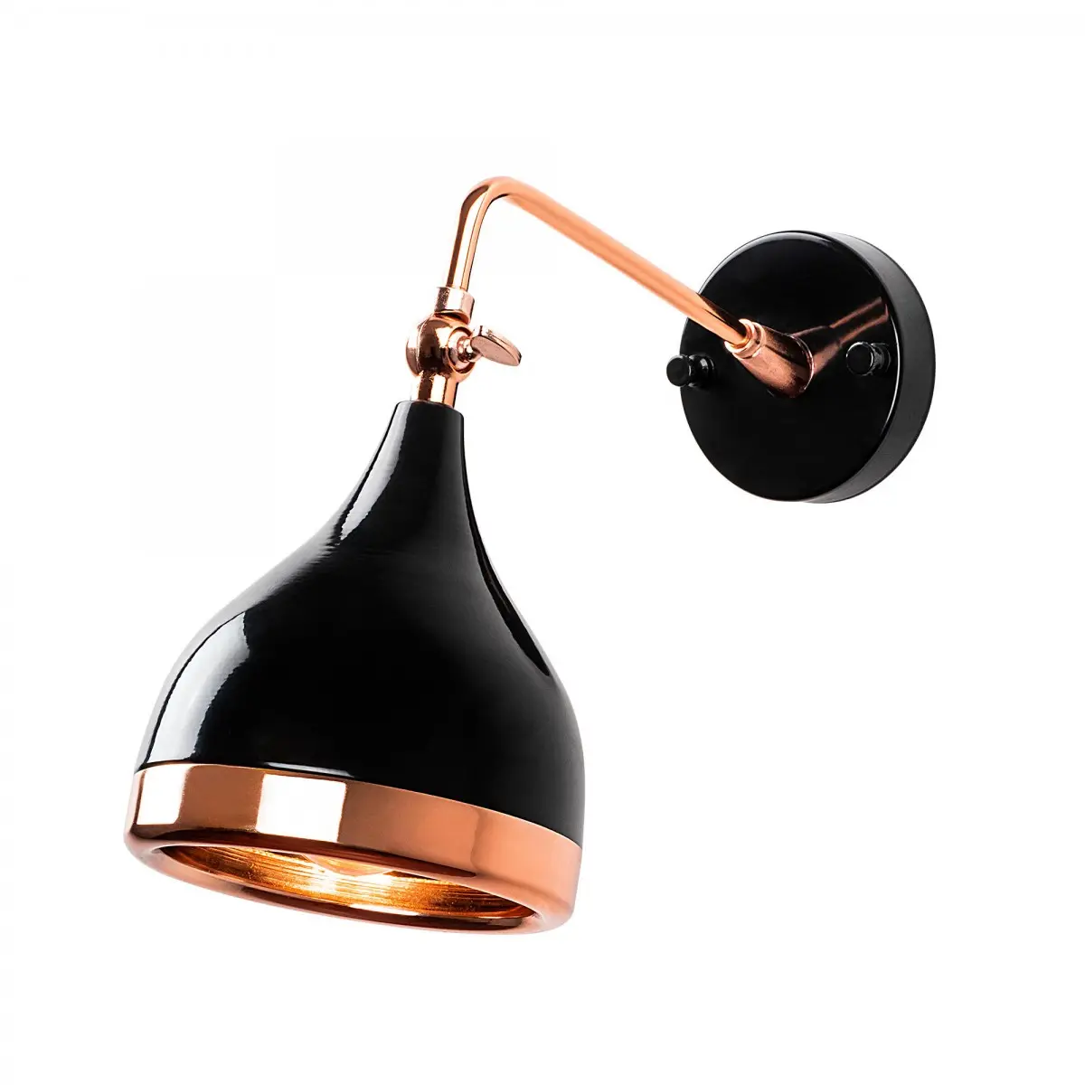 Opviq Nástěnná lampa Yıldo I černá/meď