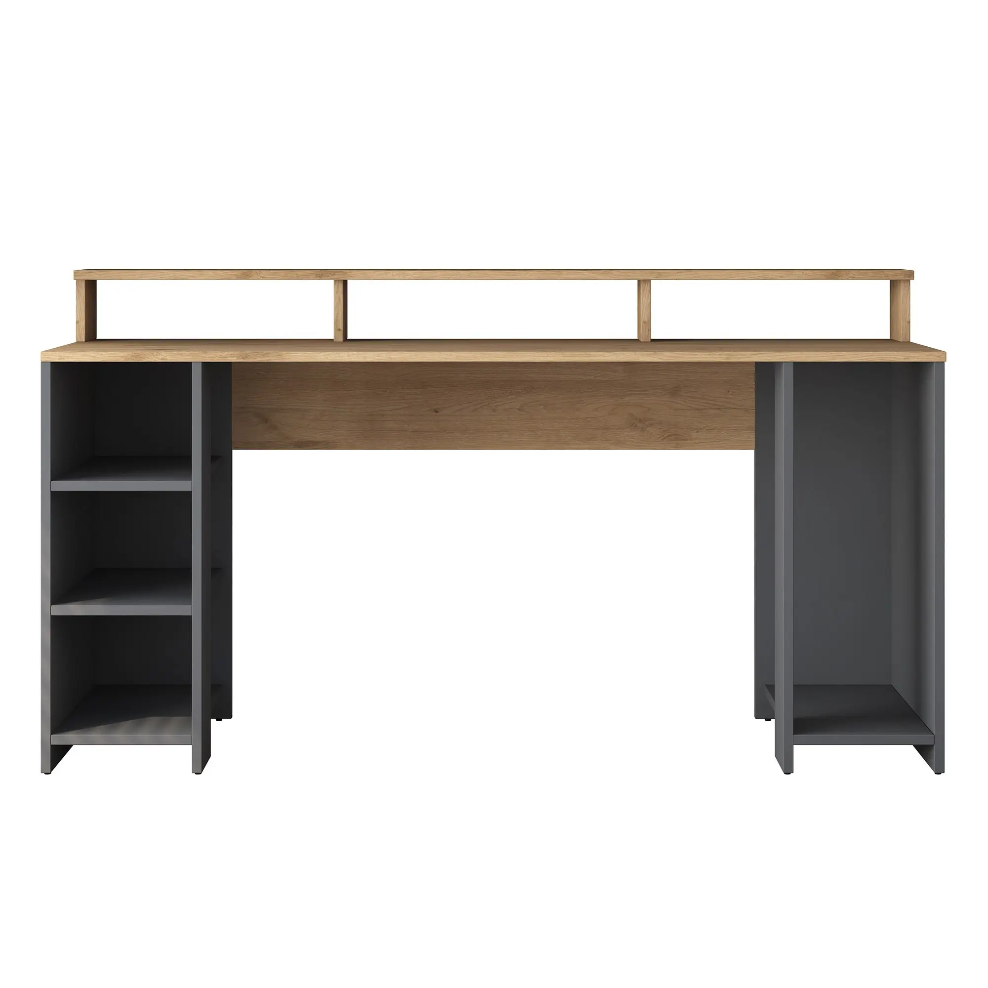 Pracovní stůl Hamin Walnut and Anthracite