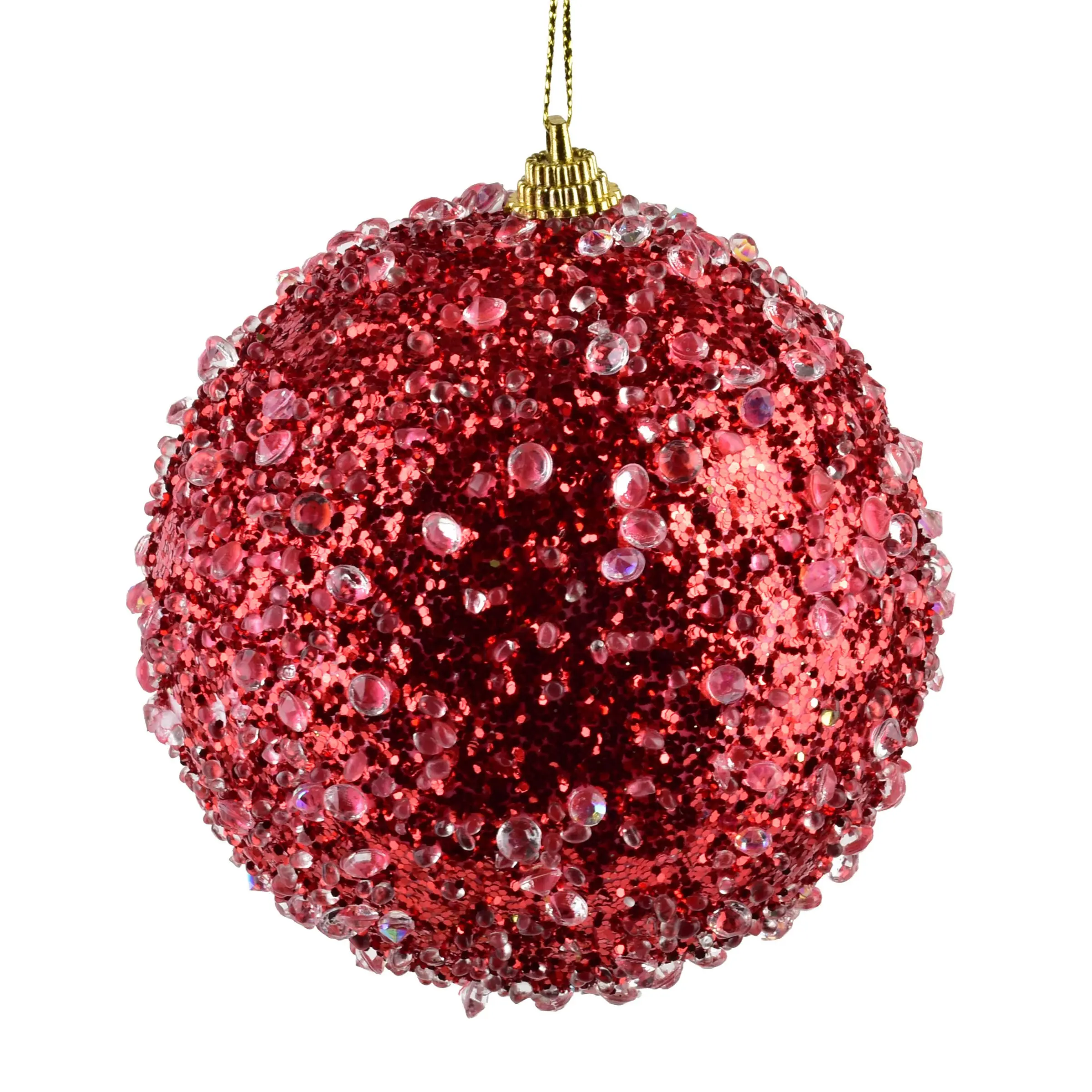 Mondex Vánoční baňka SANTA LILA Bauble 10 cm červená