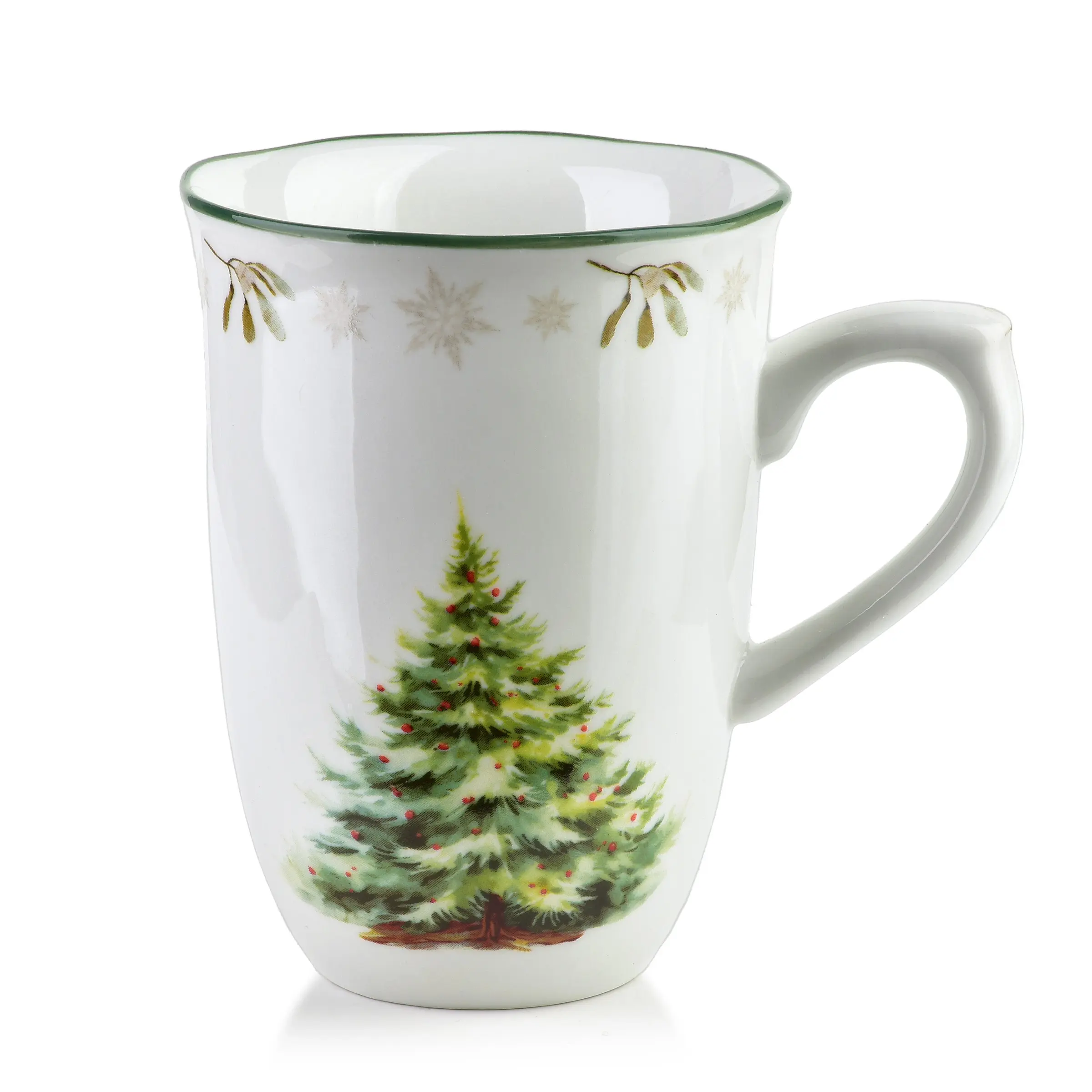 Mondex Vánoční hrnek Santa Lila 220 ml bílo-zelený