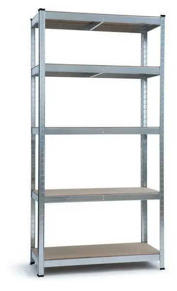 Kontrast Dílenský regál HD 90x180 cm stříbrný