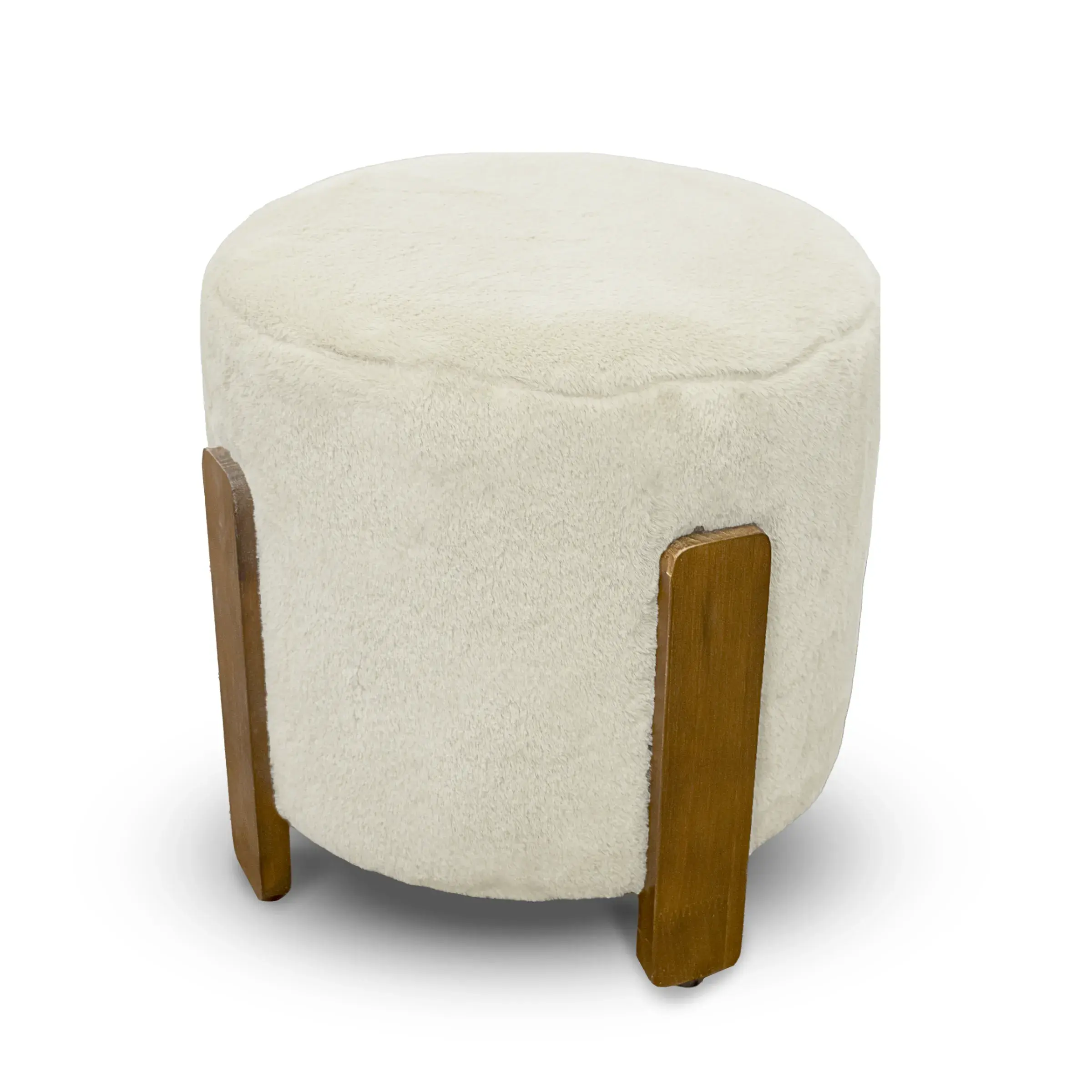 Kontrast Taburet Seul 37 cm ecru/dub přírodní