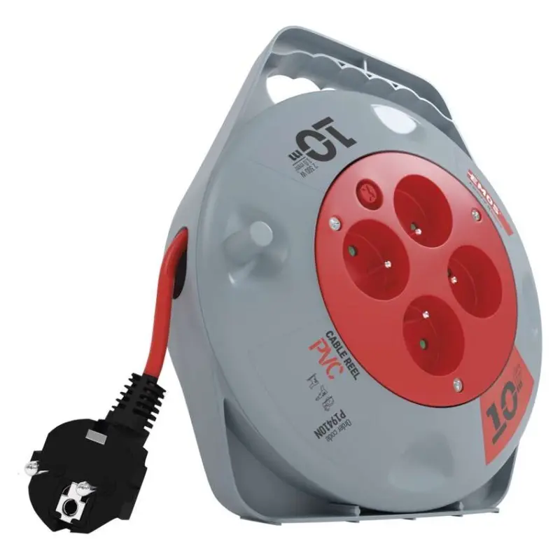 EMOS PVC Naviják 4z/10m 1,0mm, IP20