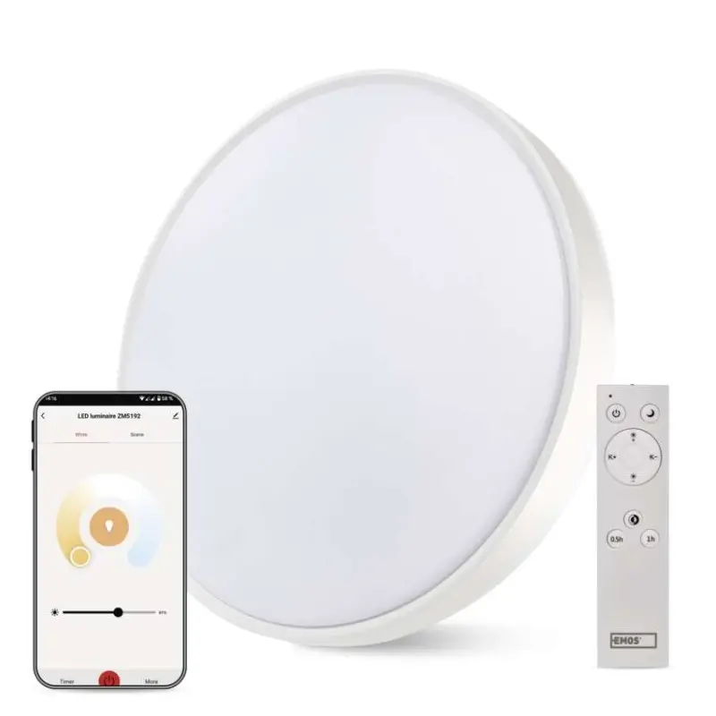 EMOS Stropní chytré LED svítidlo GoSmart 45W Wi-Fi teplá bílá/studená bílá