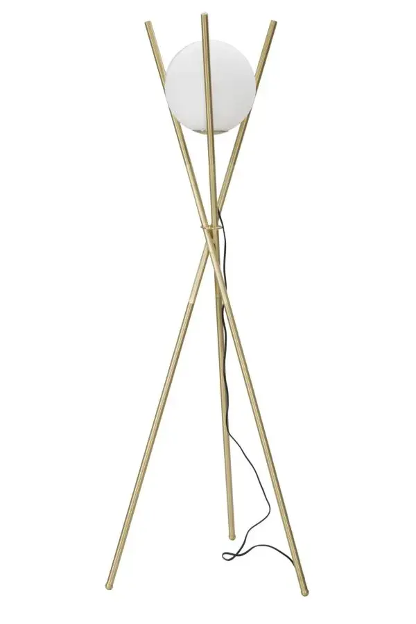 Mauro Ferretti Stojací lampa Glamy 155 cm bílá/zlatá