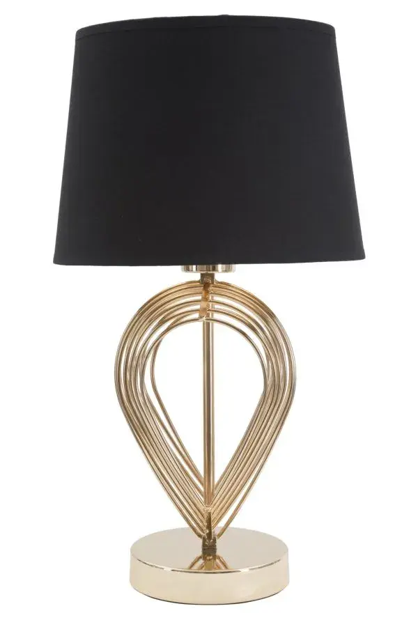 Mauro Ferretti Stolní lampa Maxt 44 cm černo-zlatá