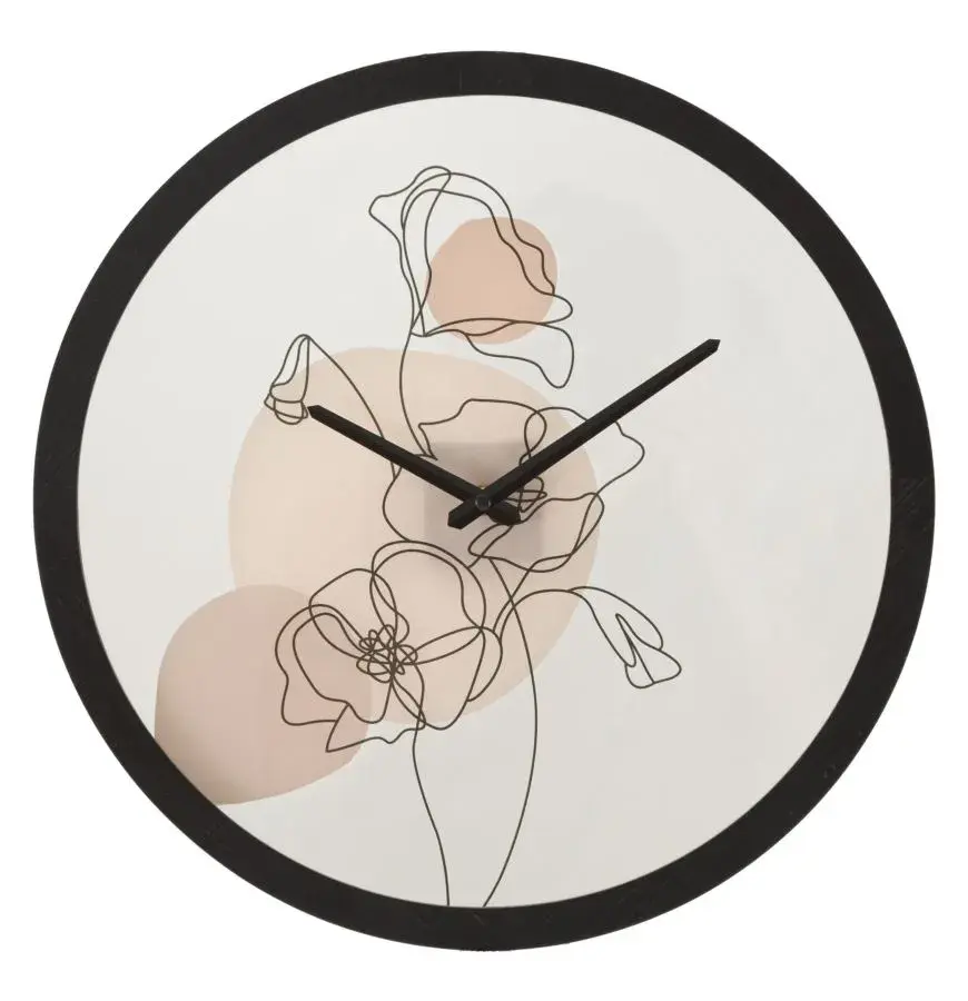 Mauro Ferretti Nástěnné hodiny Flower B 40 cm černé