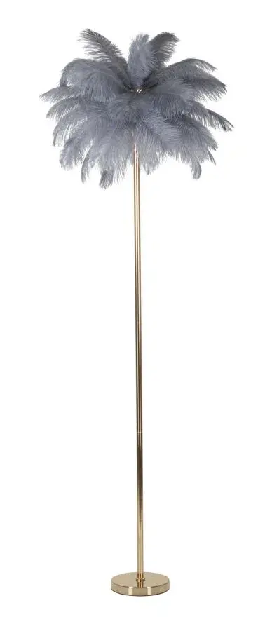 Mauro Ferretti Stojací lampa Palm 160 cm šedá/zlatá