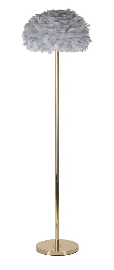 Mauro Ferretti Stojací lampa Feathers 170 cm šedá/zlatá