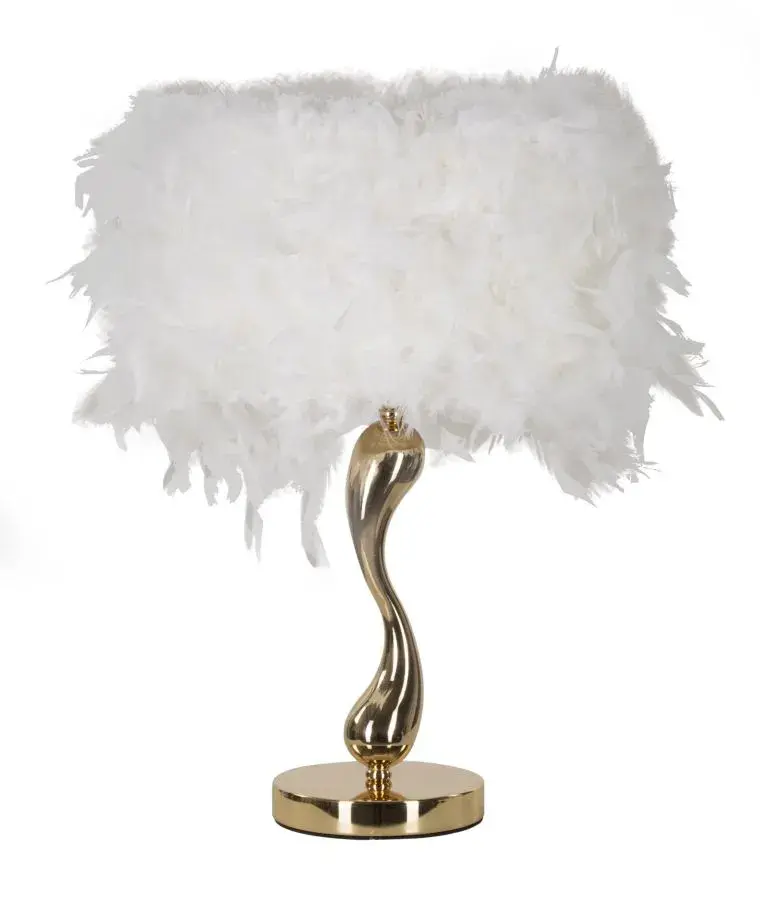 Mauro Ferretti Stolní lampa Cart 47 cm bílo-zlatá