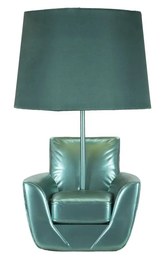 Mauro Ferretti Stolní lampa Midcentury 46 cm tyrkysová