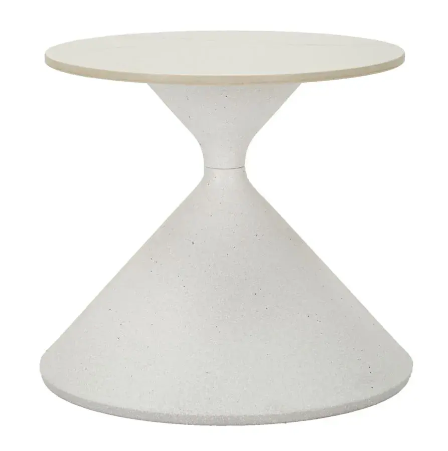 Mauro Ferretti Odkládací stolek White 45 cm mramor/bílý