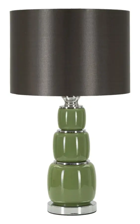 Mauro Ferretti Stolní lampa Eva Three 55 cm černo-zelená
