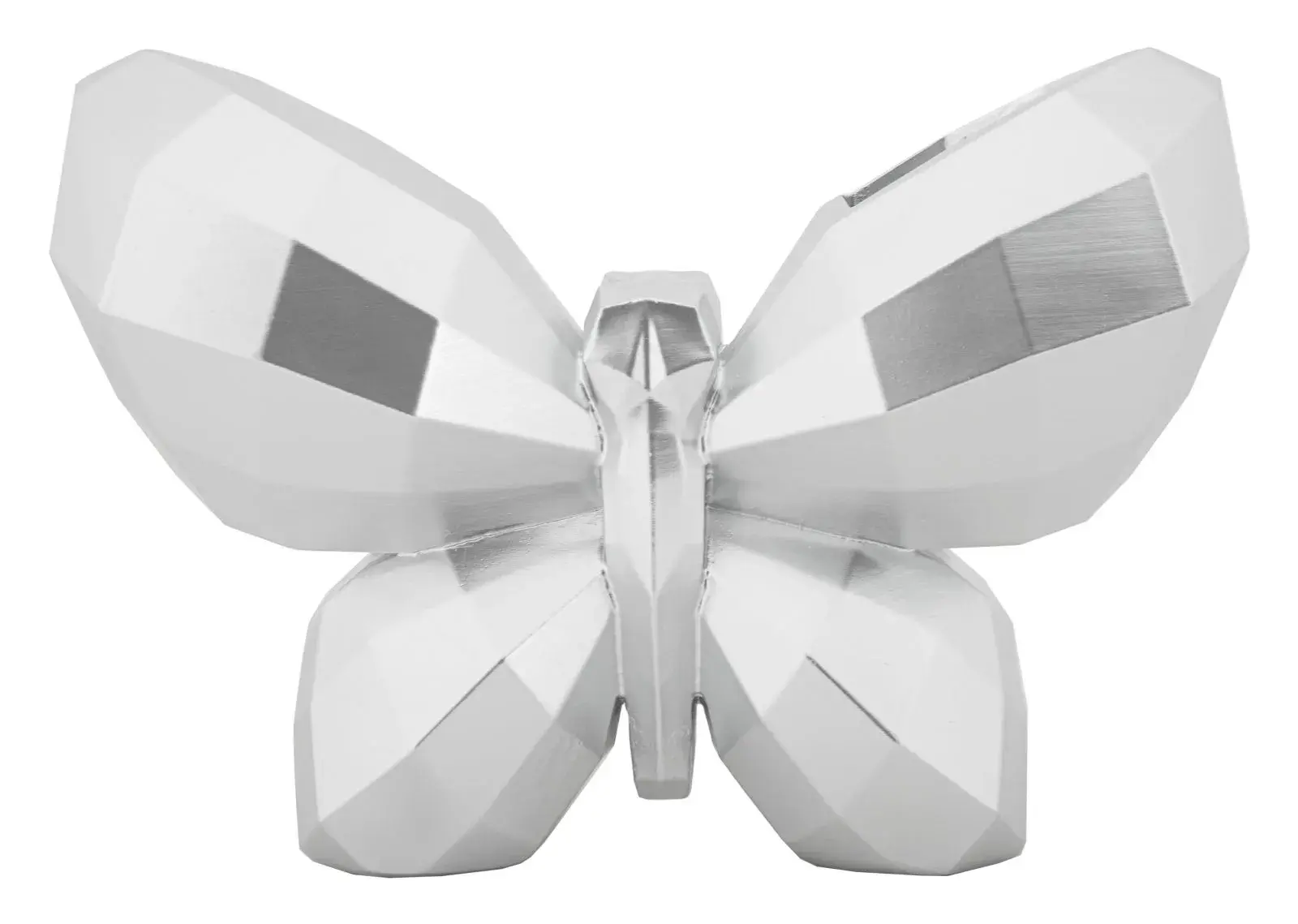 Mauro Ferretti Designová váza Butterfly 22 cm stříbrná