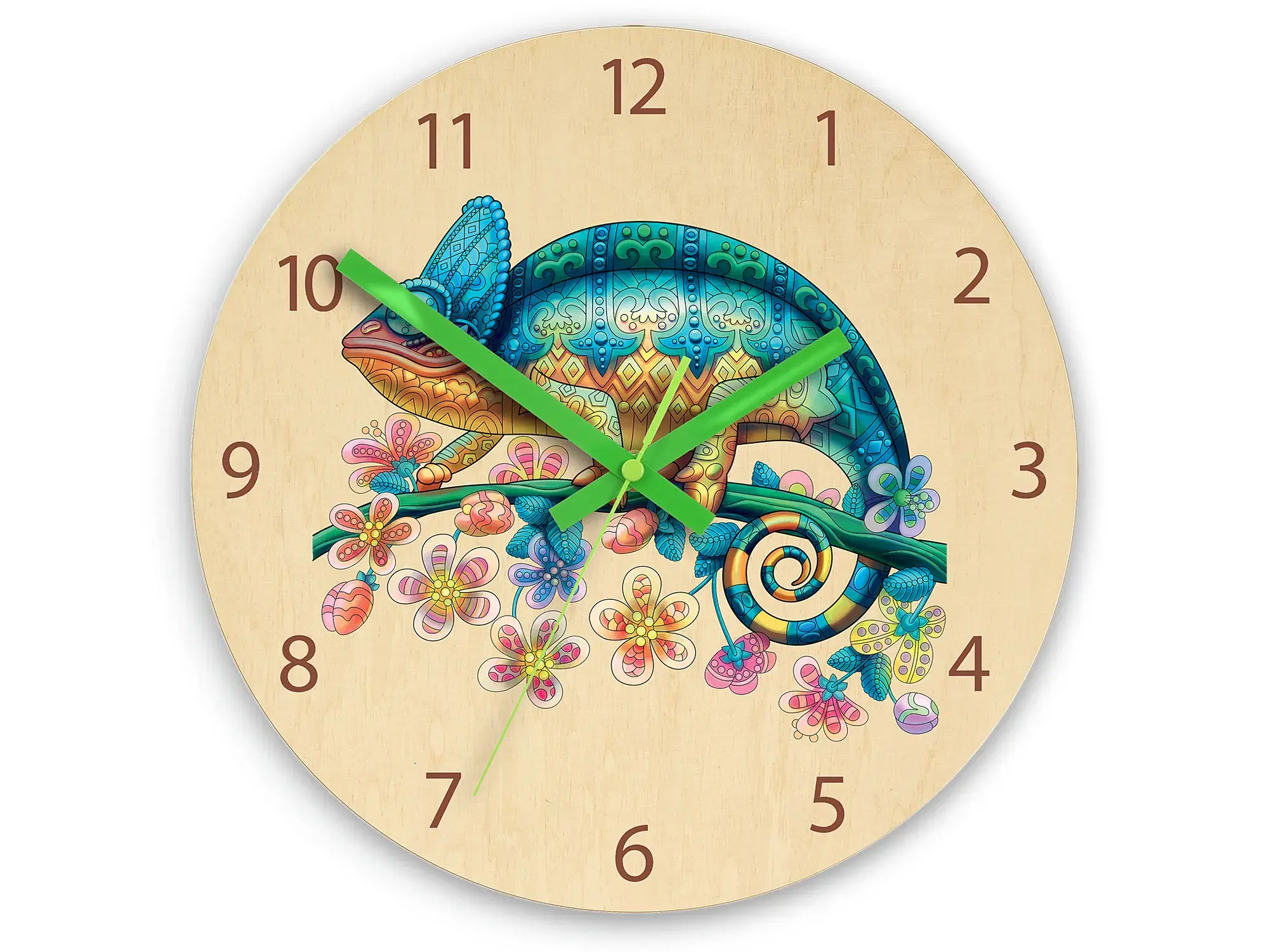 ModernClock Dětské nástěnné hodiny Ami Chameleon 30 cm vícebarevné