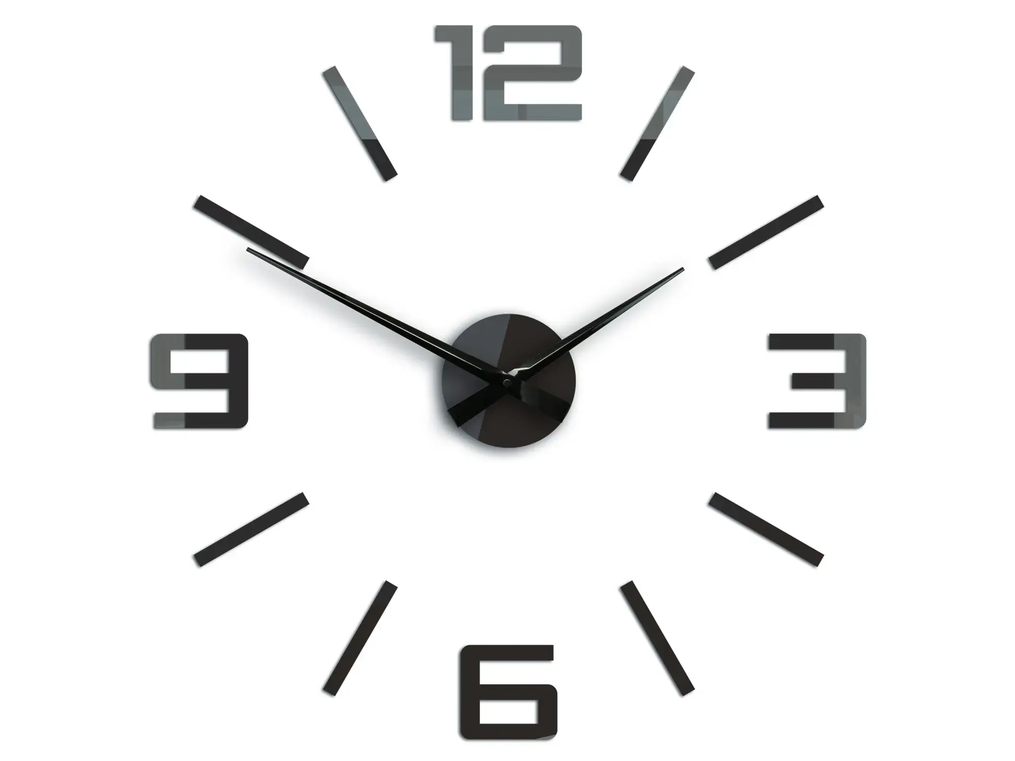 ModernClock 3D nalepovací hodiny Reden černé
