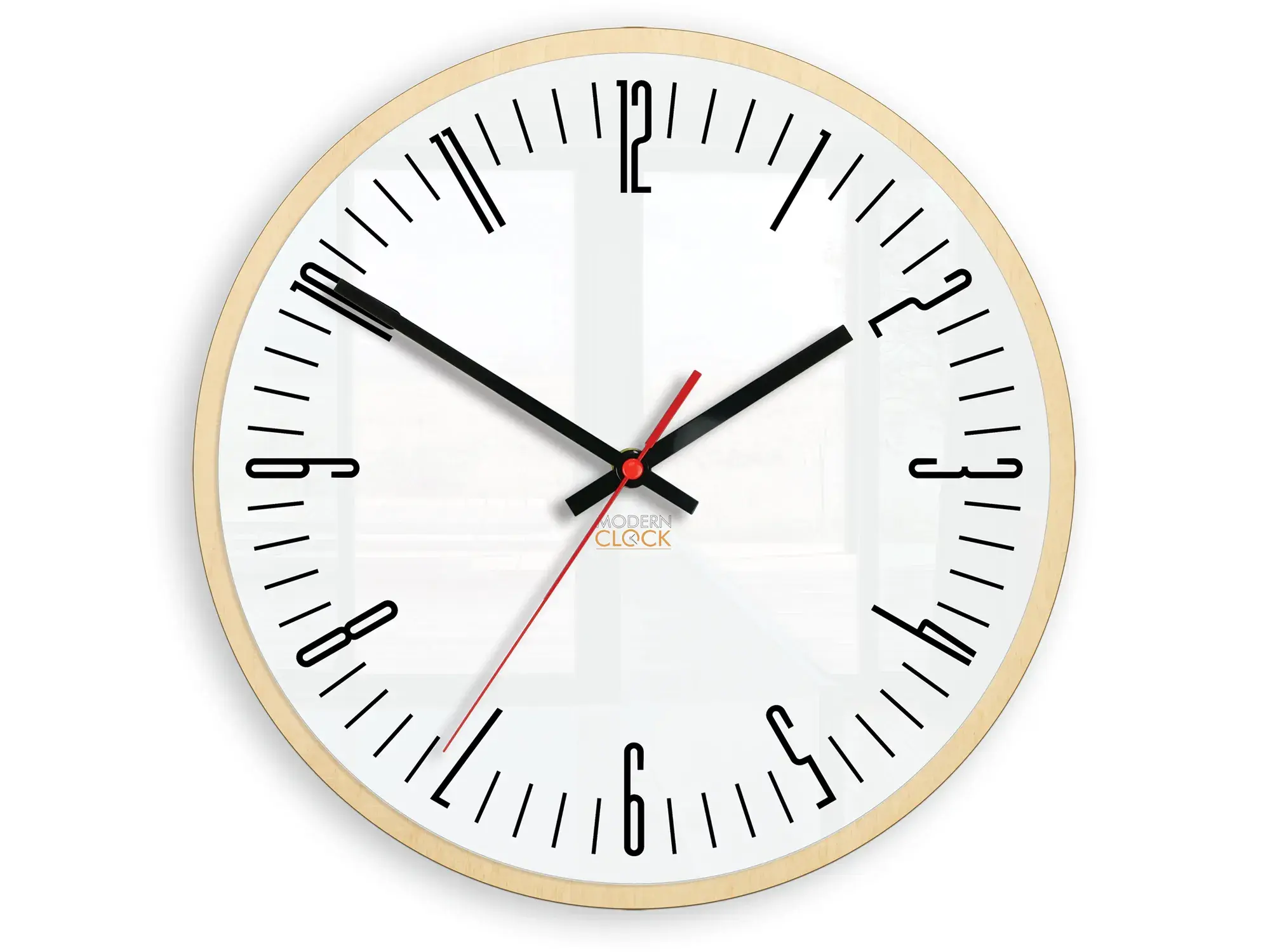 ModernClock Nástěnné hodiny Piano bílé