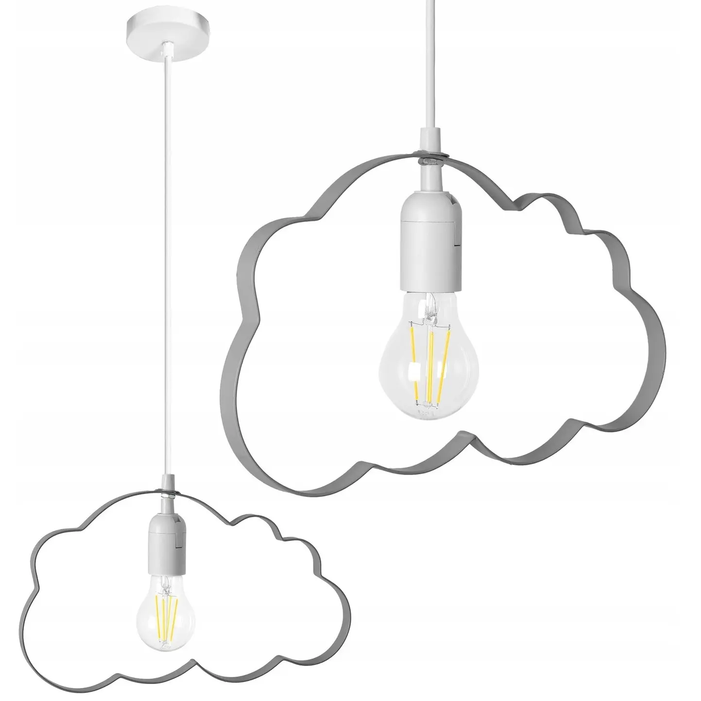 Stropní svítidlo TooLight Cloudie šedá