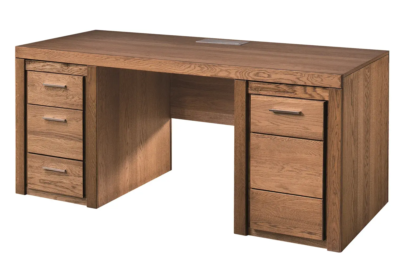 Szynaka Psací stůl s nabíjecí stanicí Velvet II 37 177 cm z masivu dub Rustikal