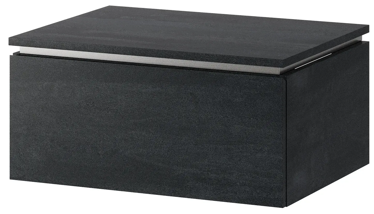 Szynaka Závěsná skříňka pod umyvadlo Letto 03 60 cm černý beton