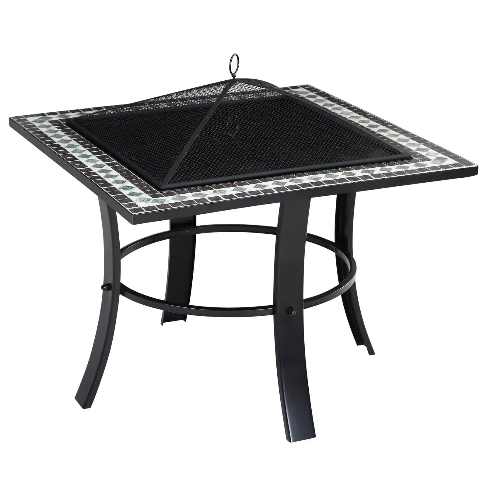 DB Garden Zahradní ohniště Mosai 76 cm černé