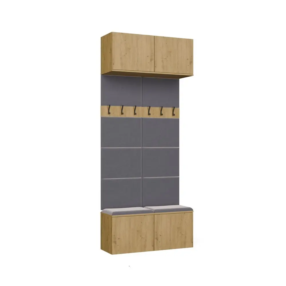 TP Living Předsíňová stěna HAGA 2W 100 cm dub Artisan