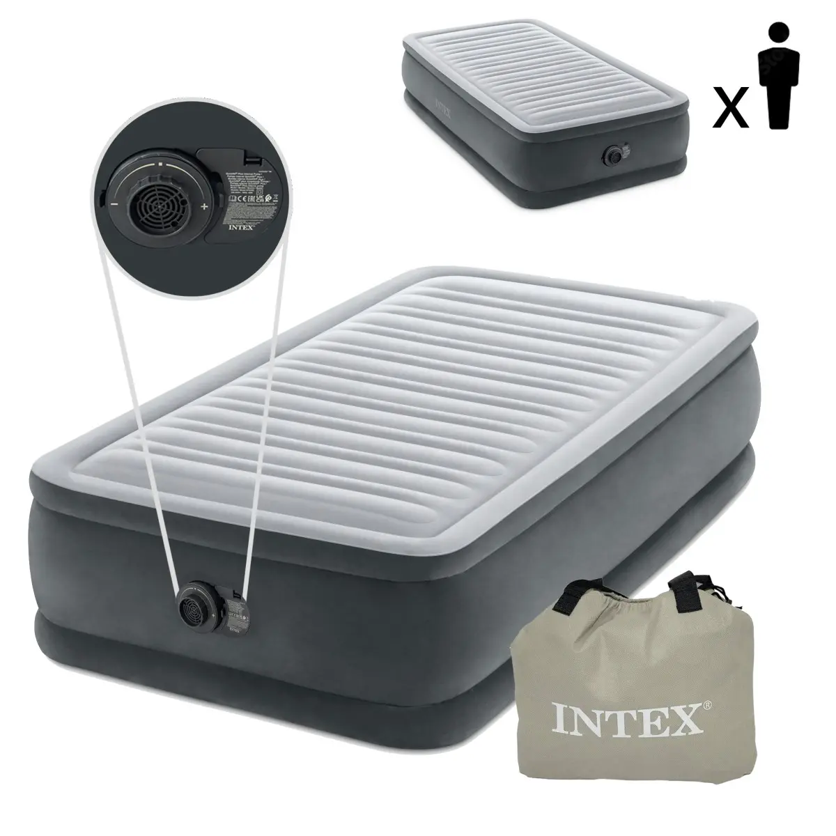INTEX twin 64412 99 x 191 x 46 cm