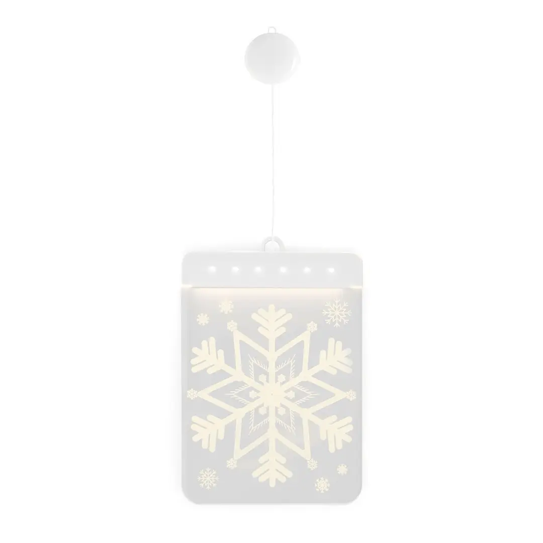 AmeliaHome LED světelná ozdoba na okno SNOWBALL bílá