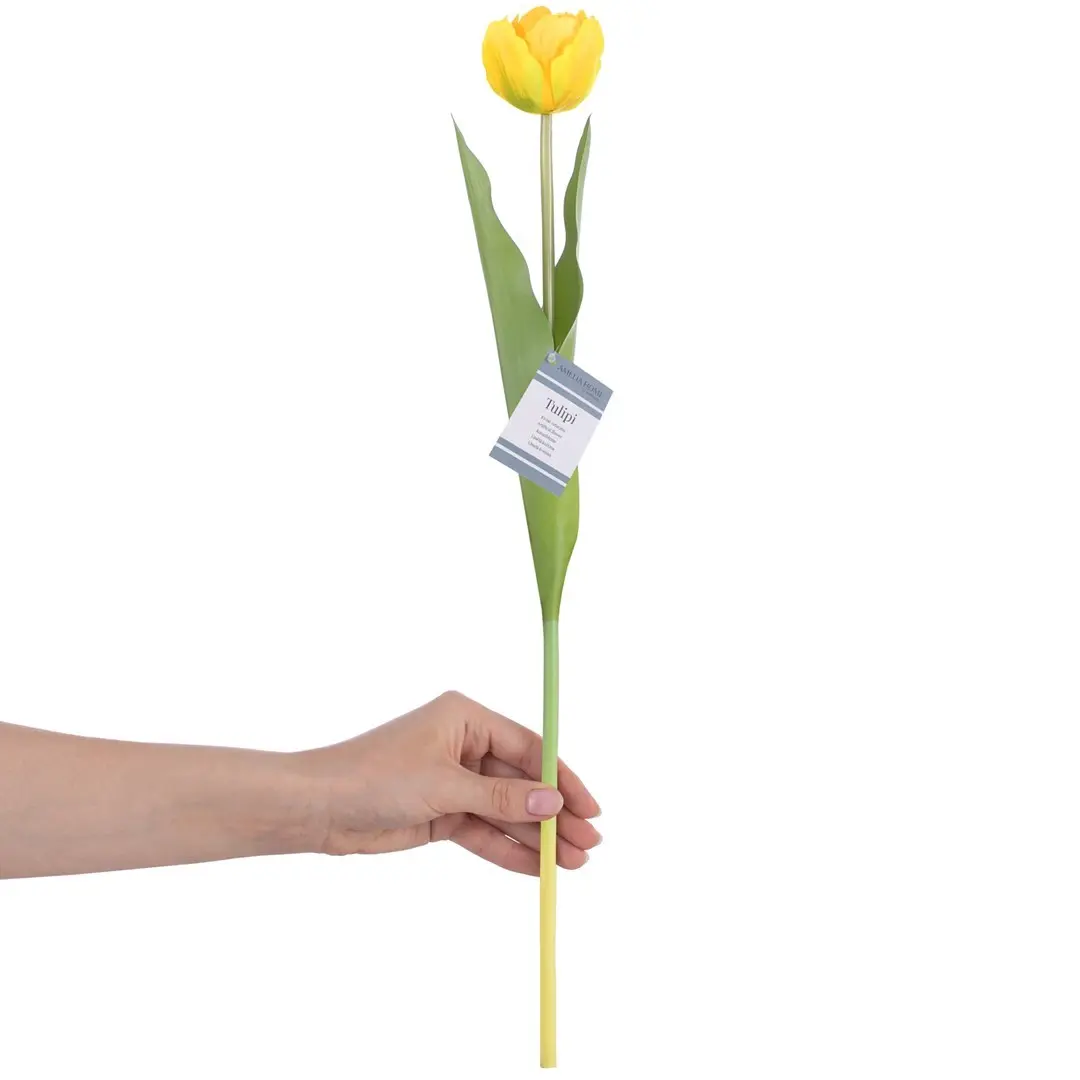 AmeliaHome Umělá květina TULIPI žlutá