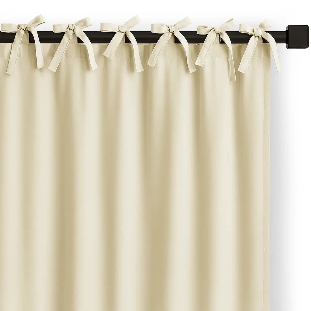 Restilo Závěs Carli s designovými poutky 140x250 cm krémový, velikost 140x250
