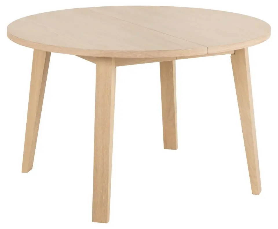 Kulatý rozkládací jídelní stůl s deskou v dubovém dekoru ø 120 cm A-Line – Actona