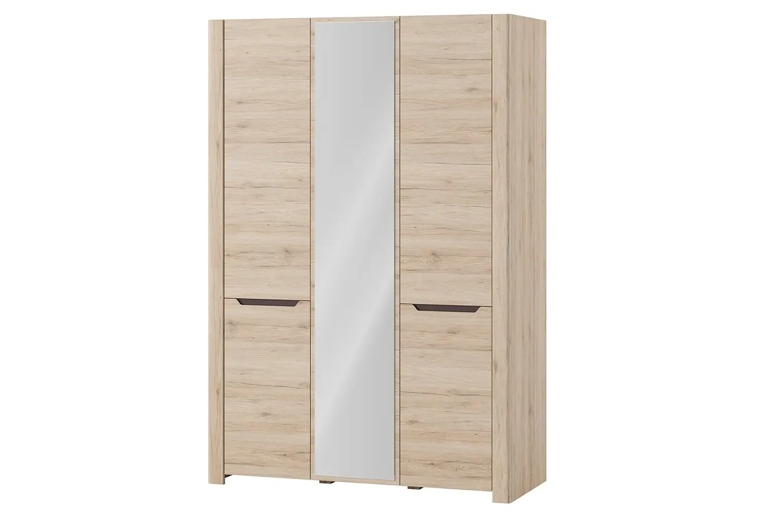 Szynaka Šatní skříň Desjo 06 140 cm se zrcadlem dub San Remo