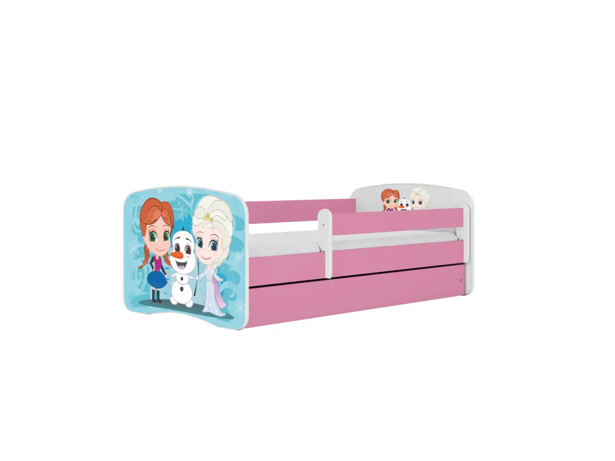 Kocot kids Dětská postel Babydreams Sněhové princezny růžová, varianta 70x140, bez šuplíků, bez matrace