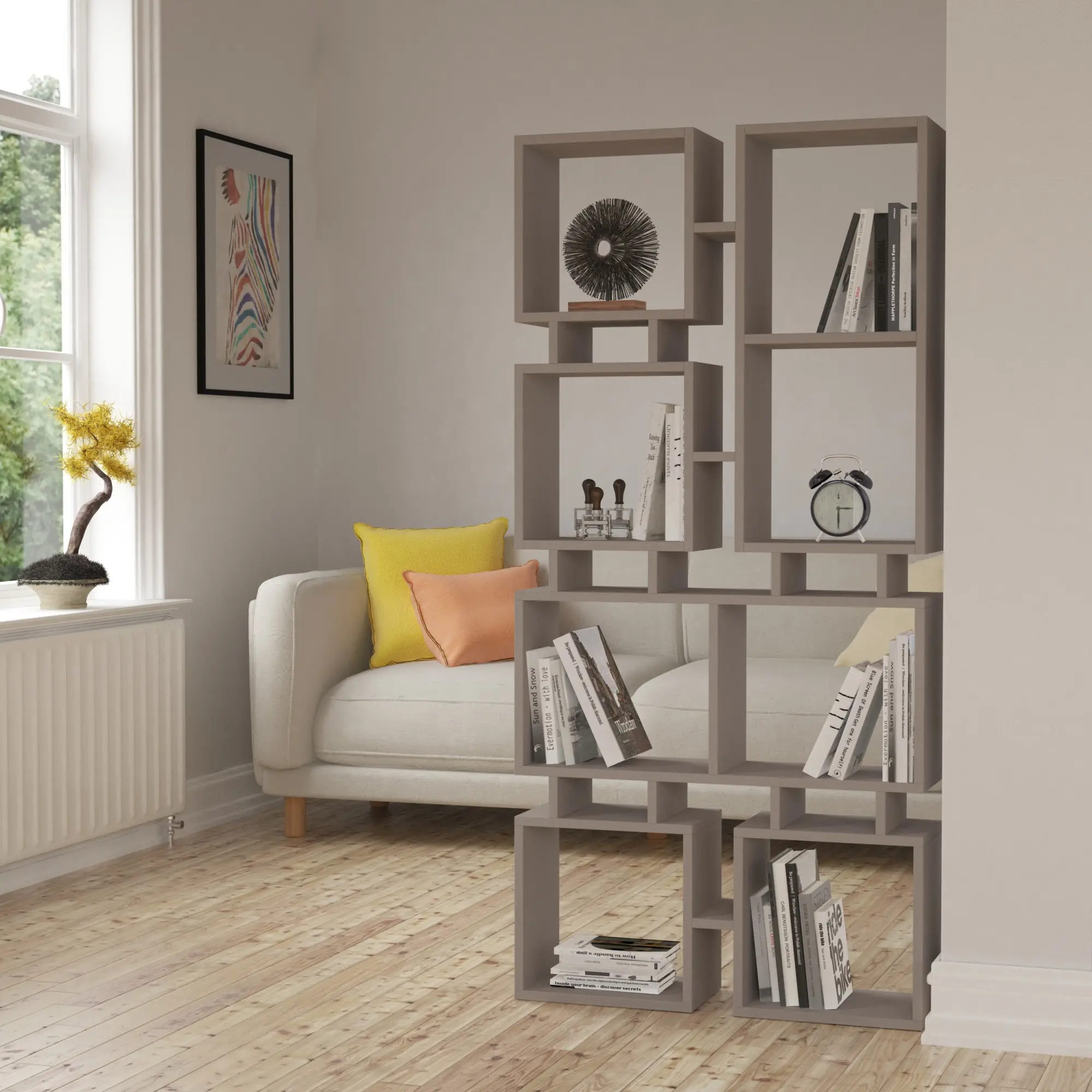 Knihovna Houseland Rail mocha