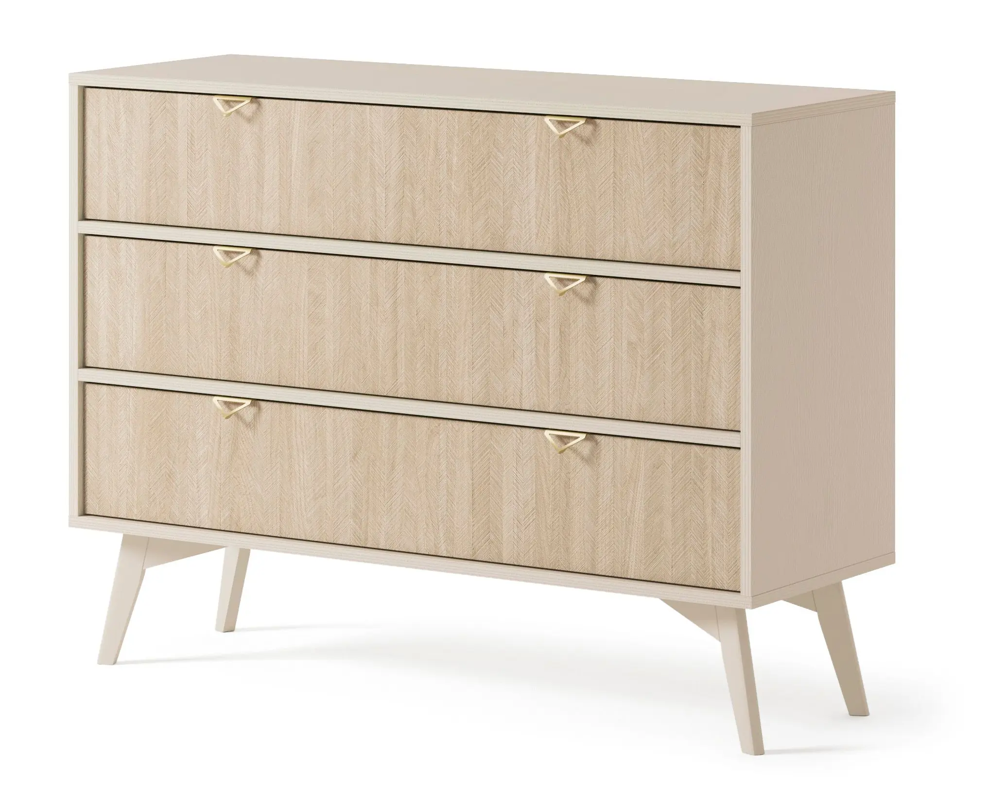 Piaski Komoda Forest II s šuplíky 106 cm béžová
