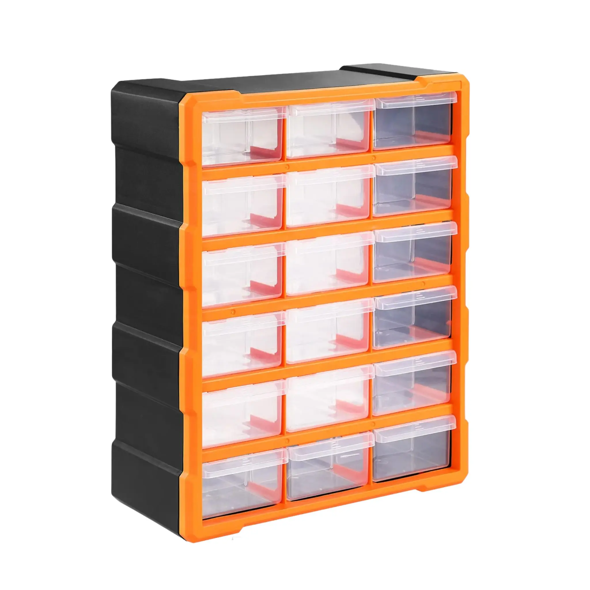 DB Garden Organizér Damir s 18 přihrádkami černý/oranžový