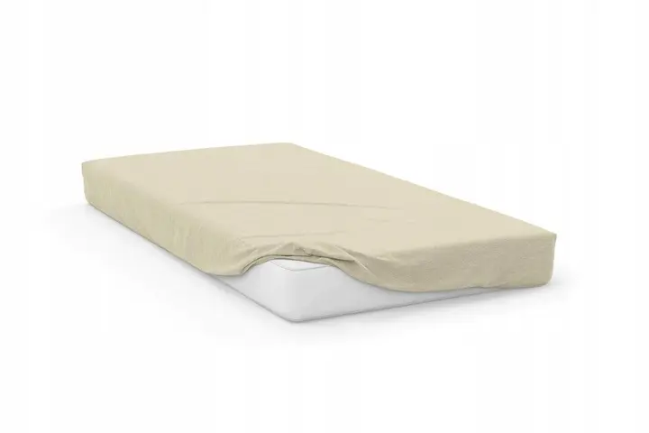 Faro Bavlněné Jersey prostěradlo SOFT 140x200 cm + 25 cm krémové