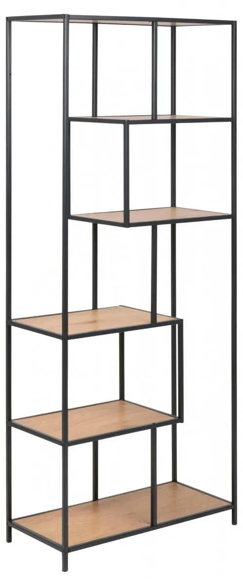 Actona Regál Seaford 77x185 cm divoký dub