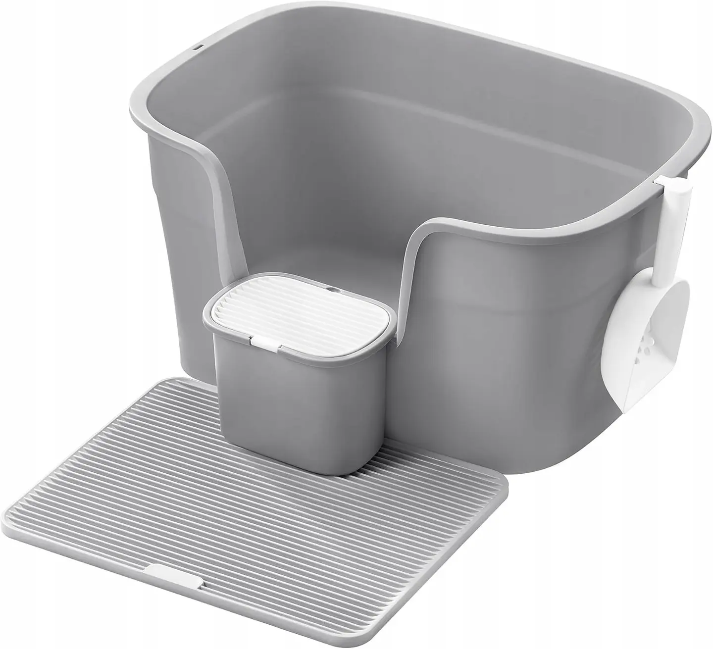 SONGMICS Kočičí toaleta Sofis 64 cm šedá