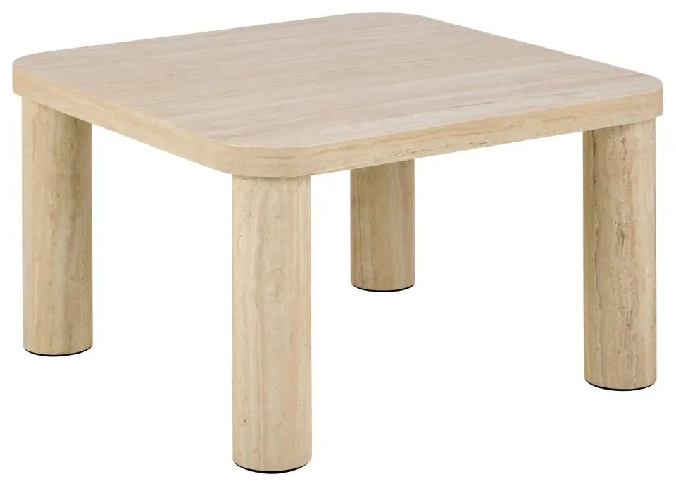 Actona Konferenční stolek Solano 60 cm béžový travertin