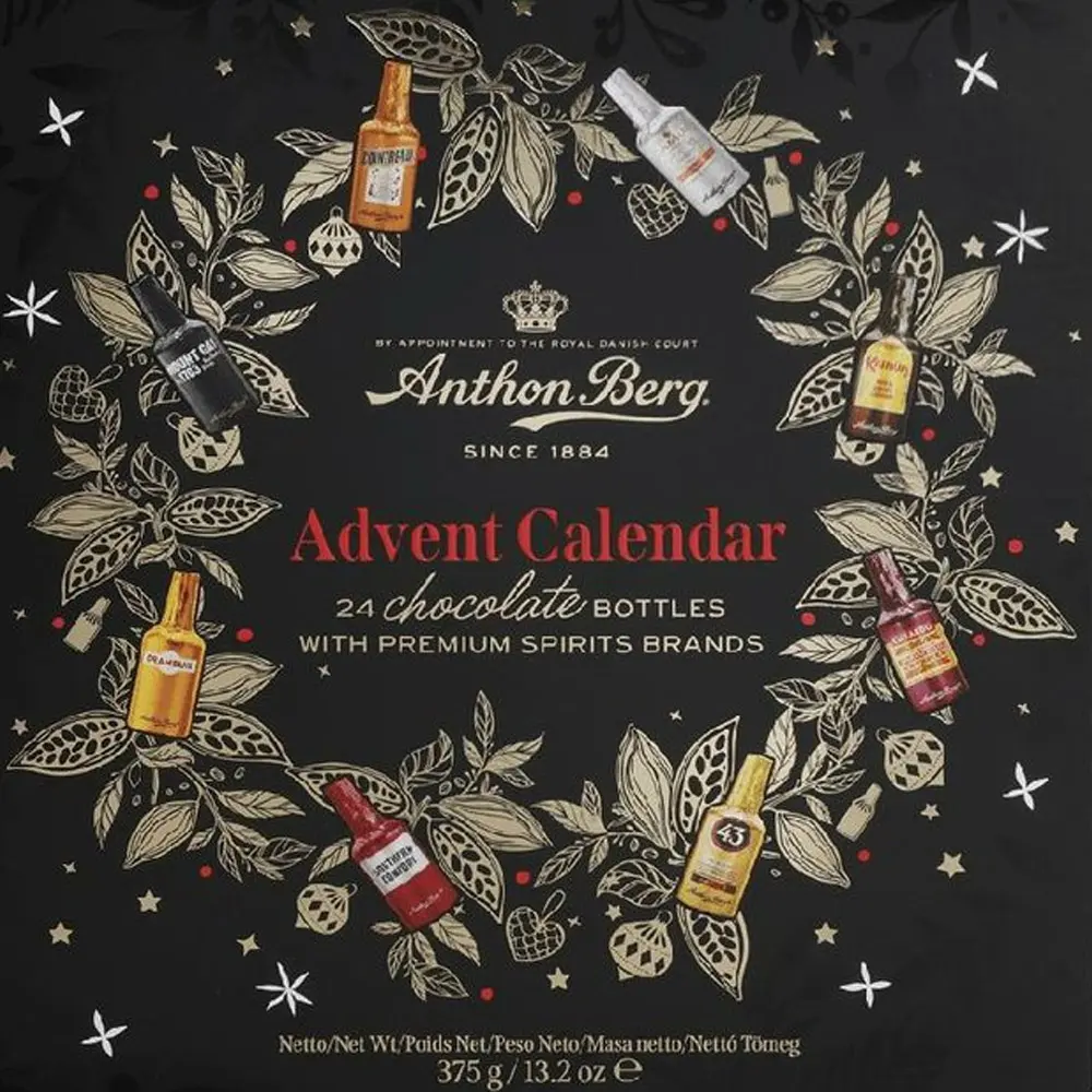 Anthon Berg Adventní kalendář likérové lahvičky 375g