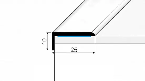 Schodový profil 25 x 10 mm (samolepící) | dýhovaný Dub dýha