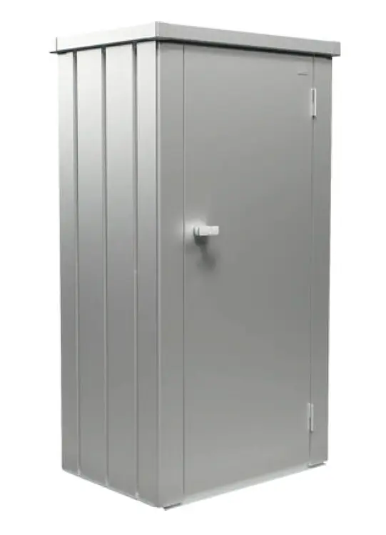 Biohort Skříňka na terasu BIOHORT Julia M 77 x 57 x 140 cm (stříbrná metalíza)