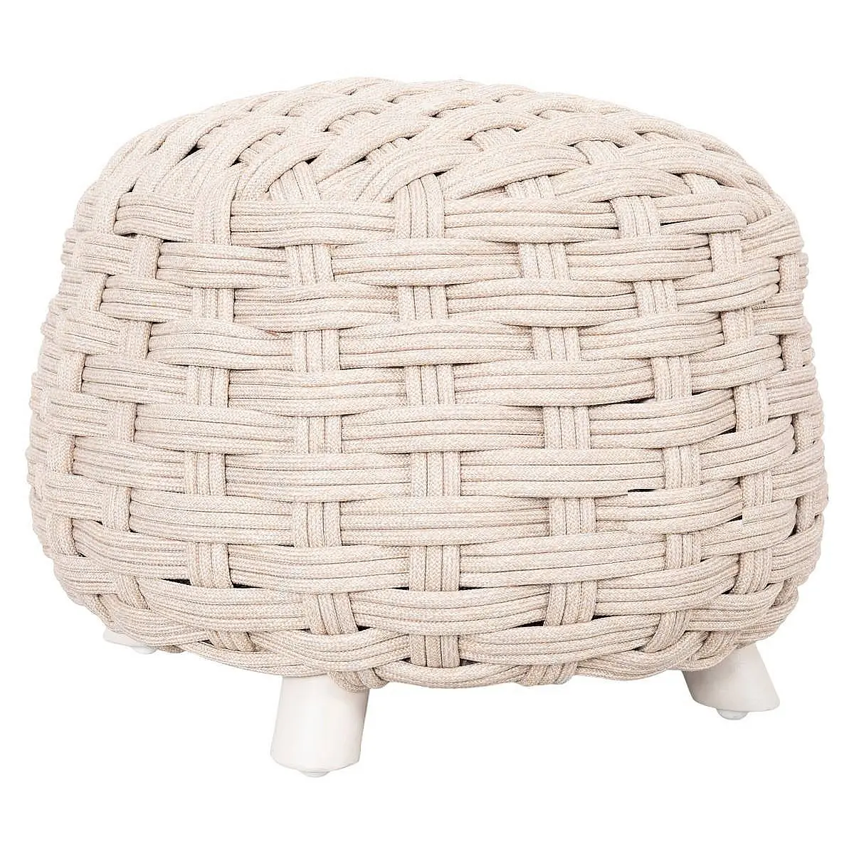 Luxusní hliníkový taburet CALIOPE ø 49 cm (cappuccino)