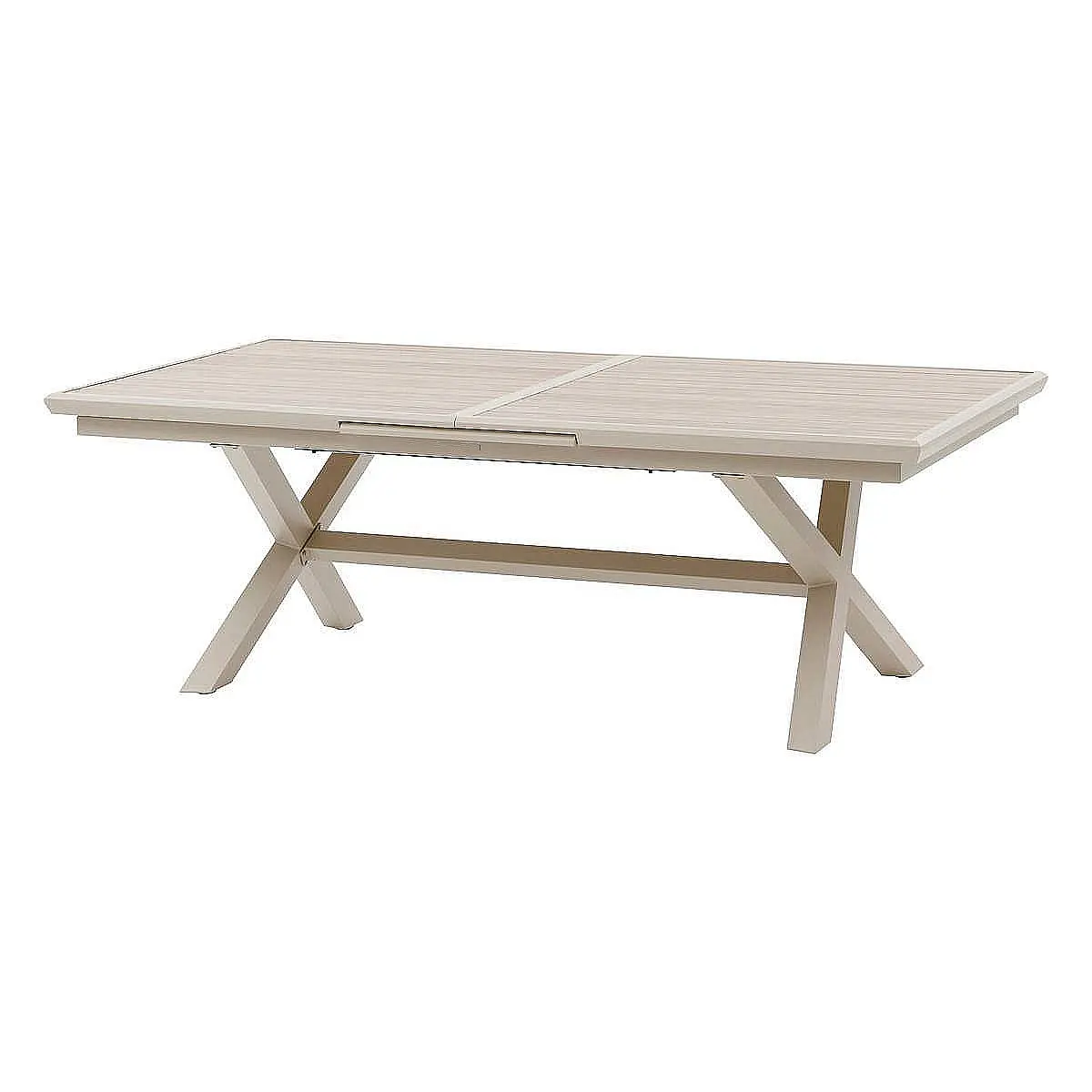 DEOKORK Hliníkový stůl BERGAMO 250/330 cm (ivory)