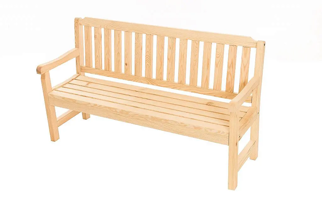 DEOKORK Masivní zahradní lavice z borovice LONDON (32 mm) - různé délky