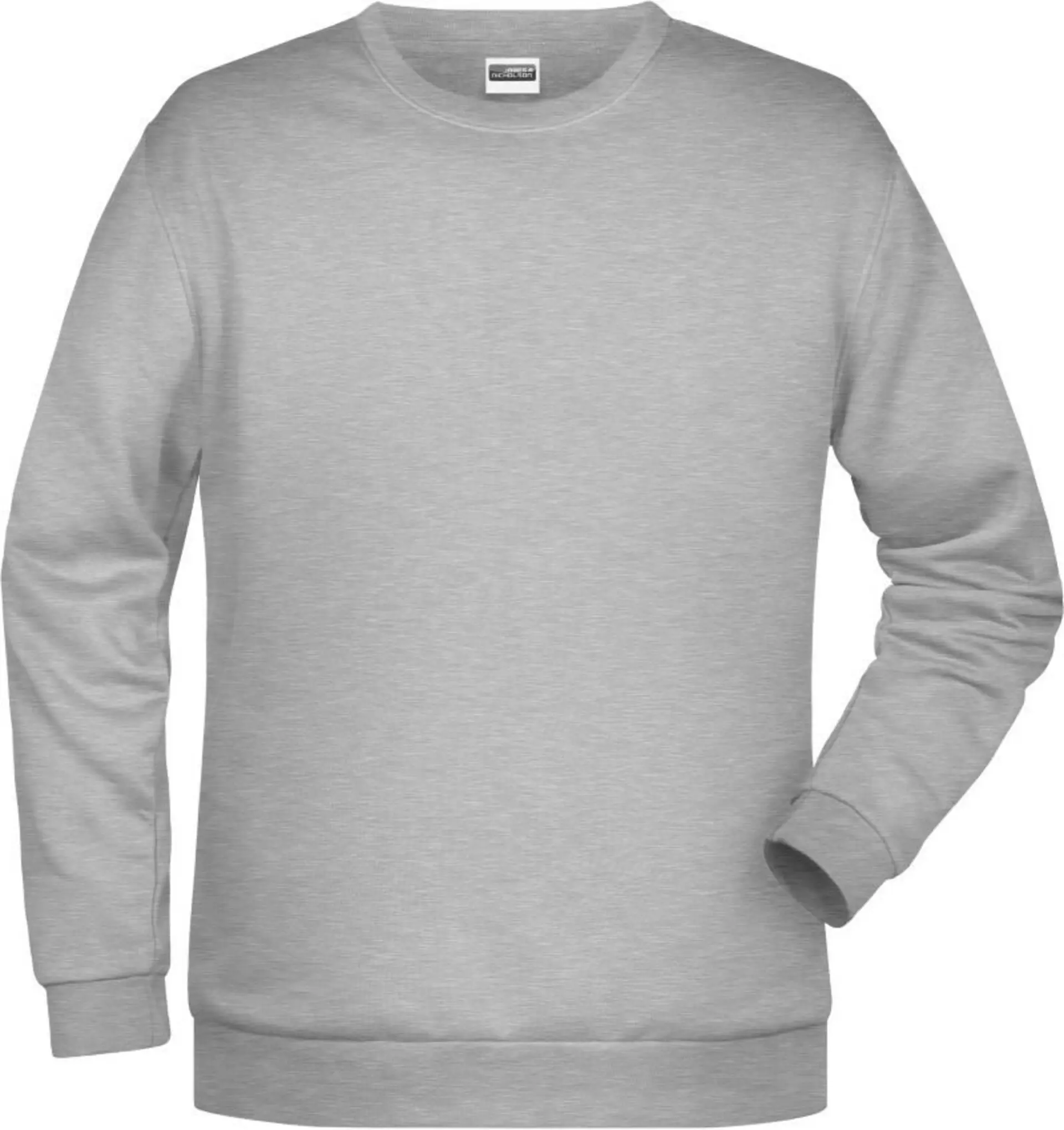 James & Nicholson 0794 Mikina pánská světle šedý melír XL 58-XL